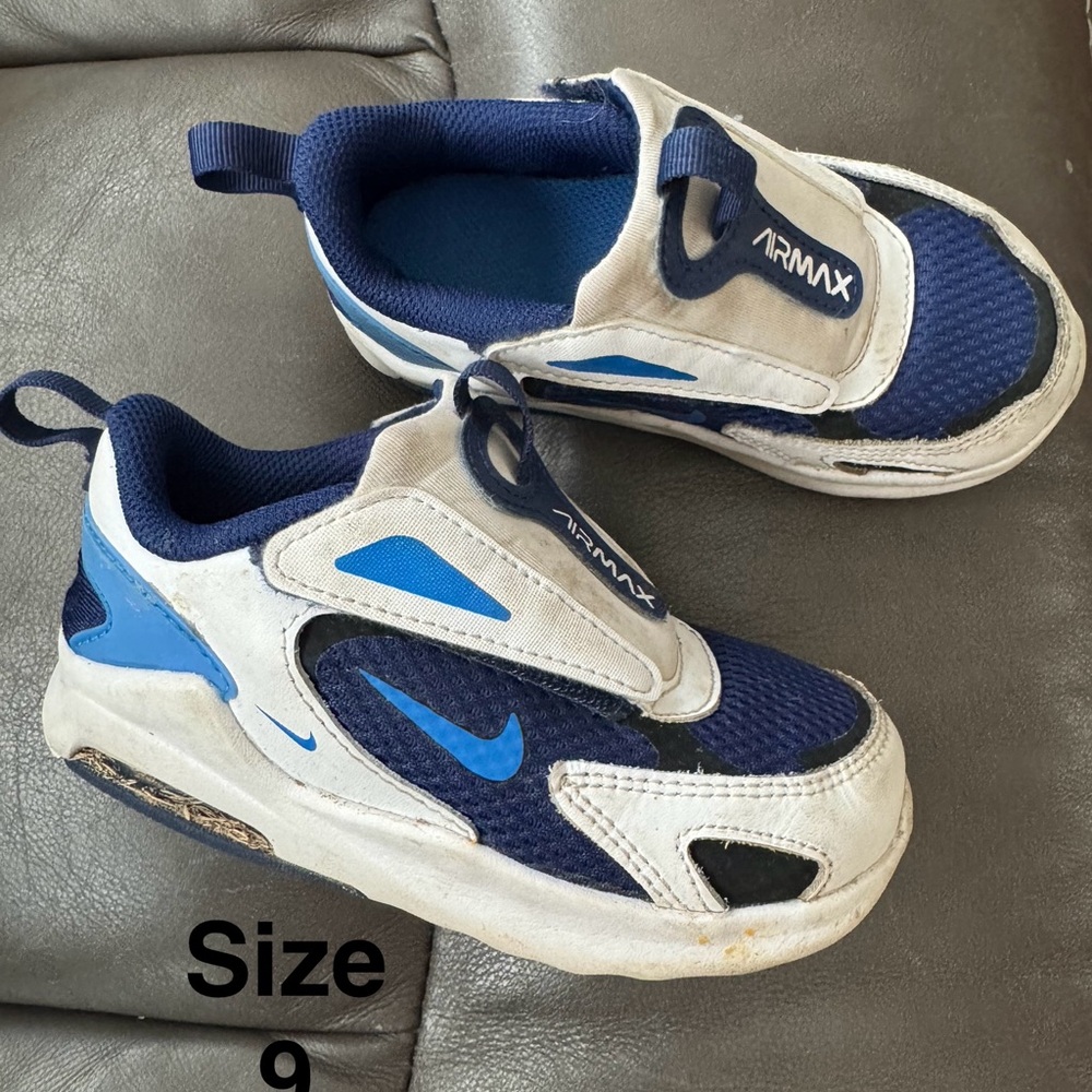 Nike Air Max Kids Shoes - Blue and White